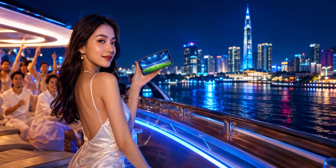 Khu vực Esports tại TP.HCM với ánh đèn neon đặc trưng